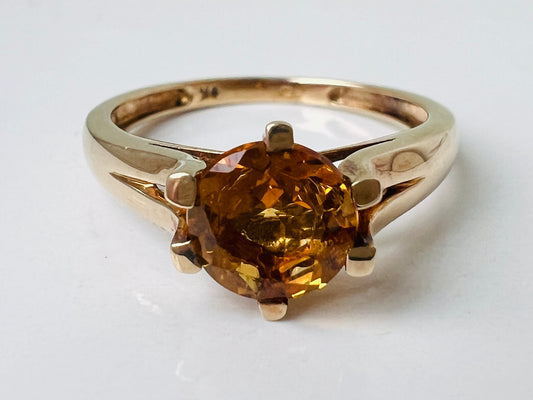 9ct Gold Citrine Ring