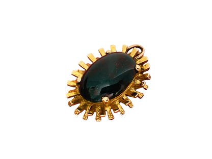 Vintage 9ct Gold Bloodstone  Pendant
