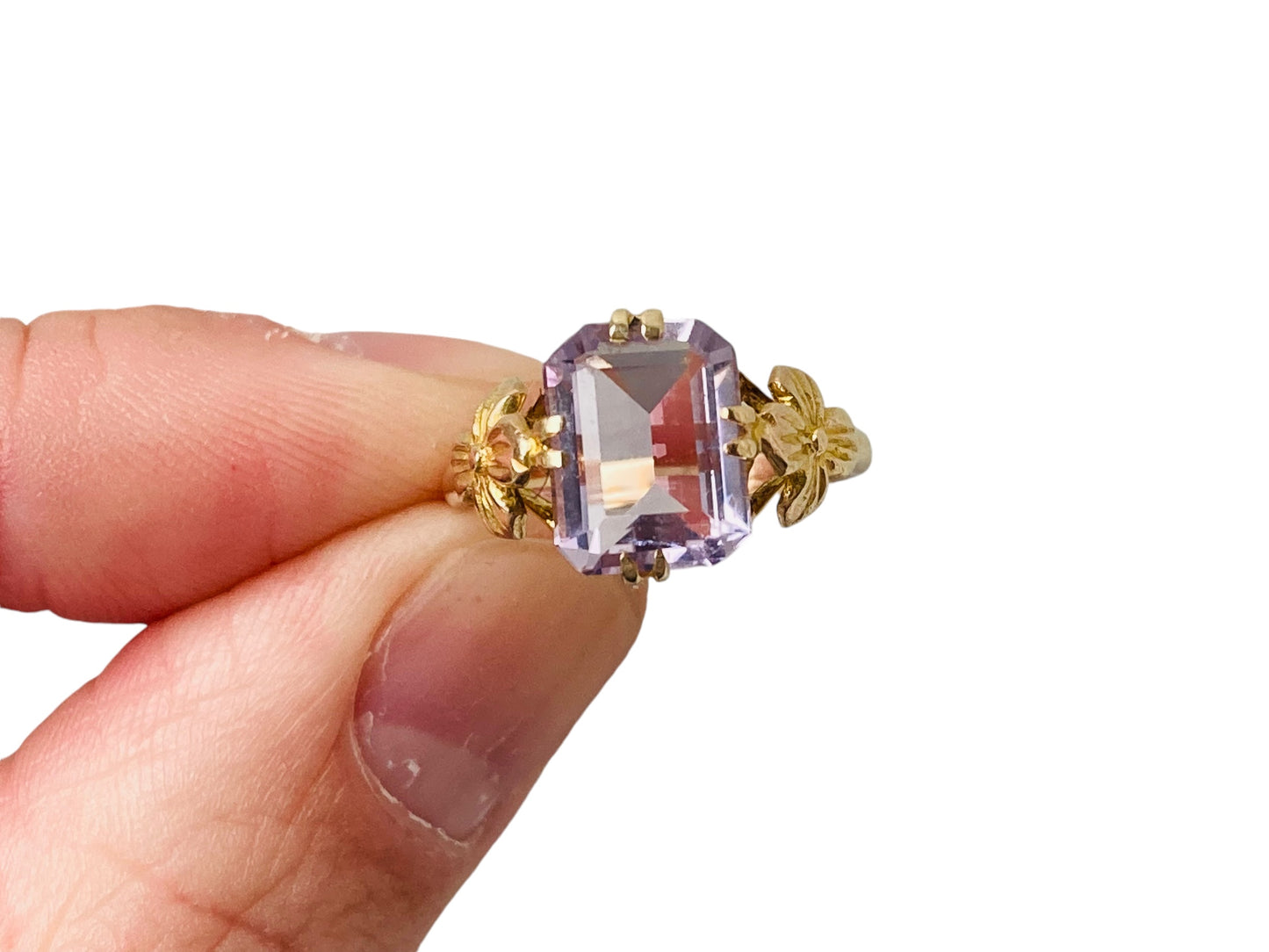 Vintage 9ct Gold Amethyst Ring