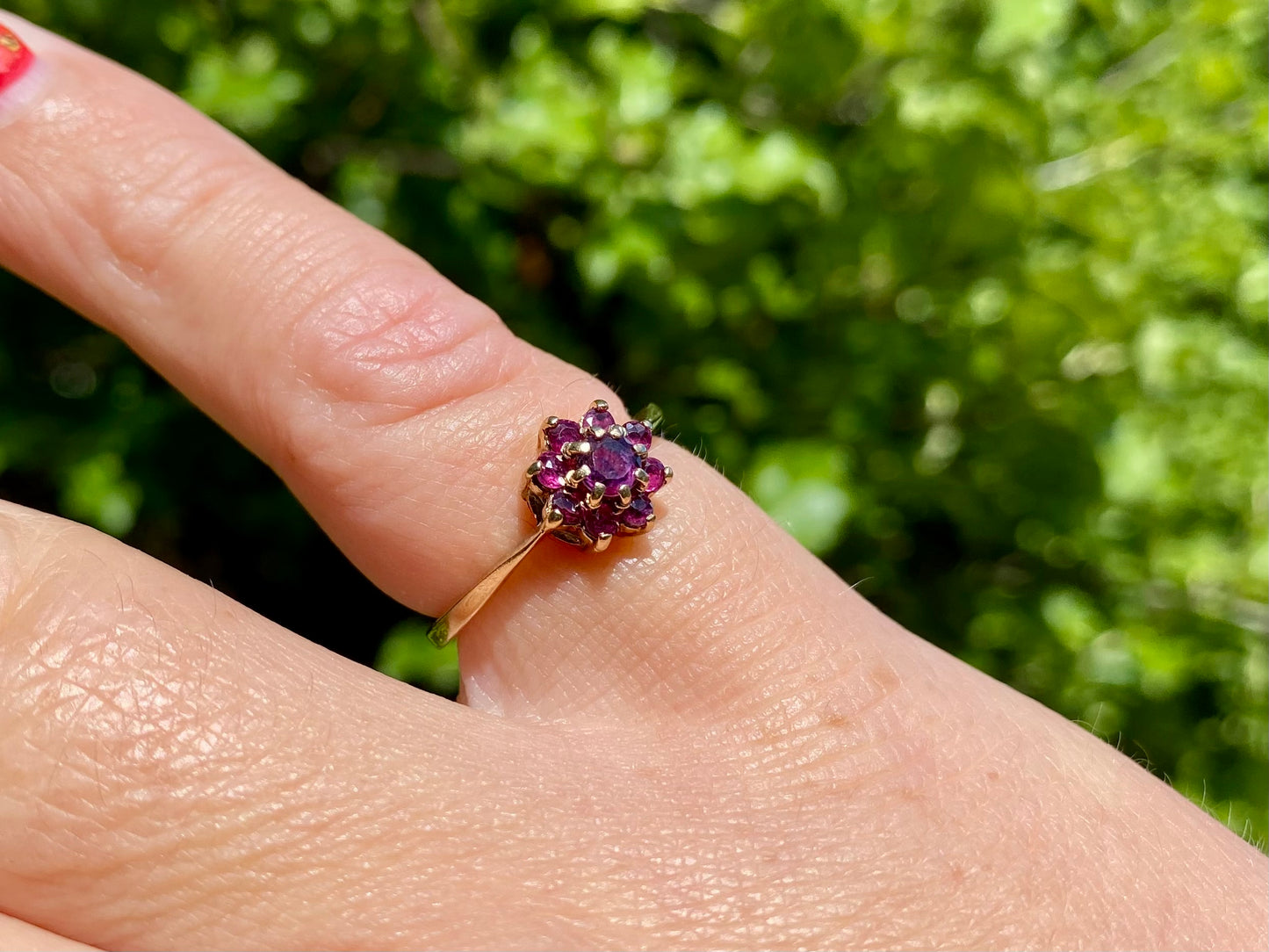 Vintage 9ct Gold Ruby Ring