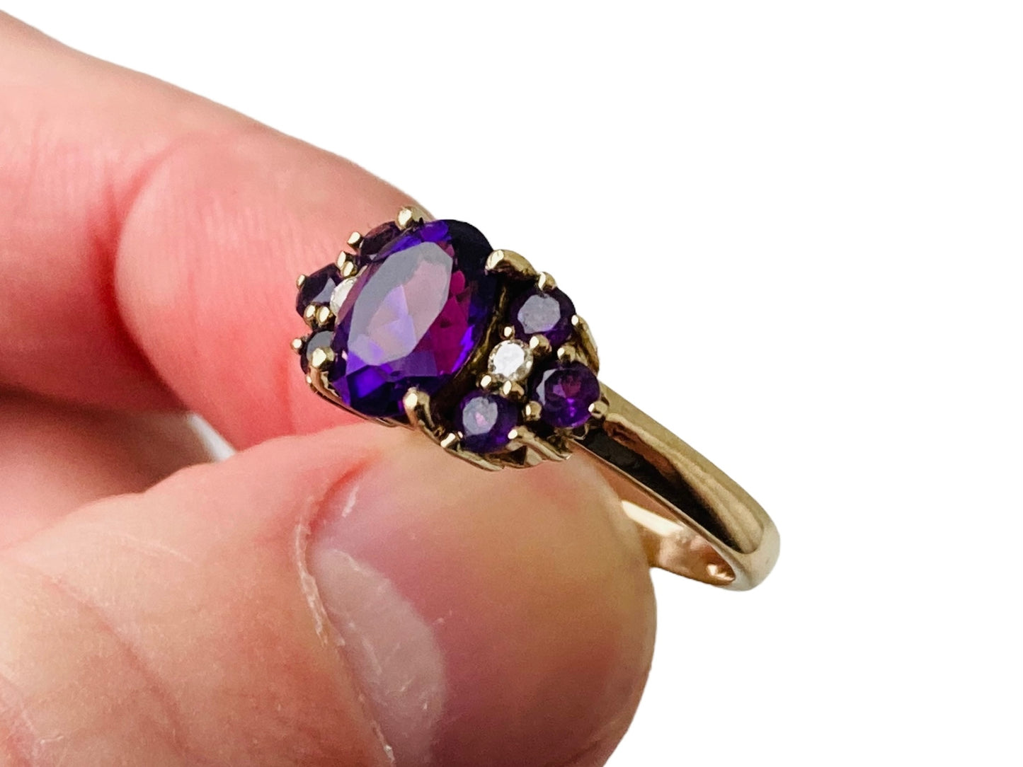 9ct Gold Amethyst Ring