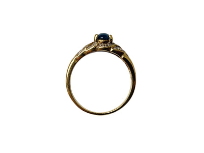 9ct Gold Sapphire & Diamond Ring