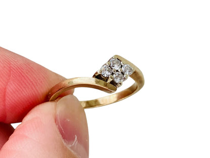 Vintage 9ct Gold Diamond Ring