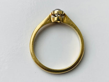 Antique 18ct Gold Solitaire Diamond Ring