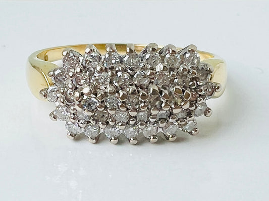 18ct Gold Diamond Cluster Ring