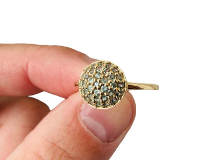 9ct Gold Green Beryl Ring