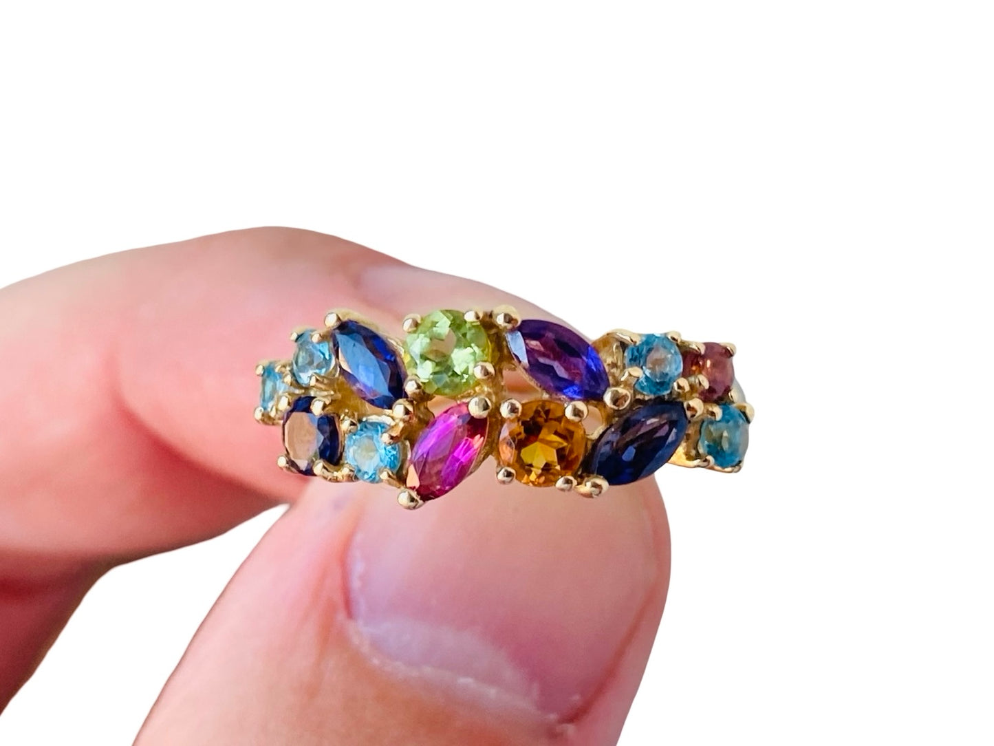 9ct Gold Multi-Gemstone Ring