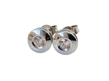 14ct Gold Diamond Earrings