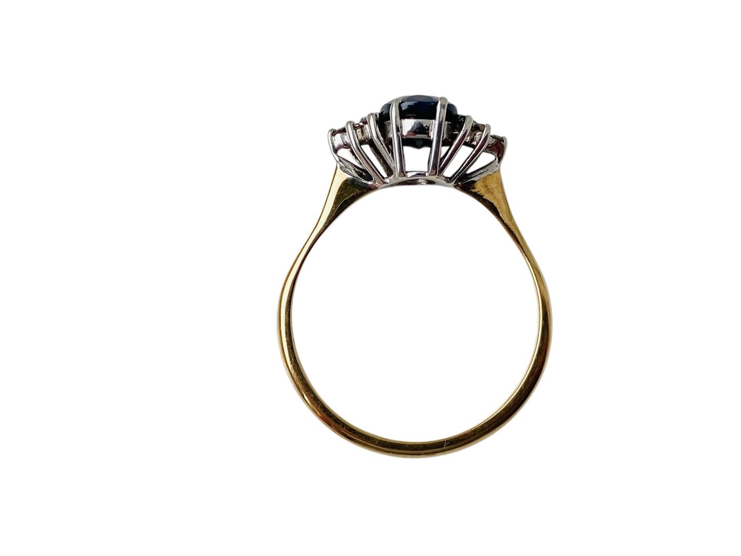 9ct Gold Sapphire & Diamond Ring