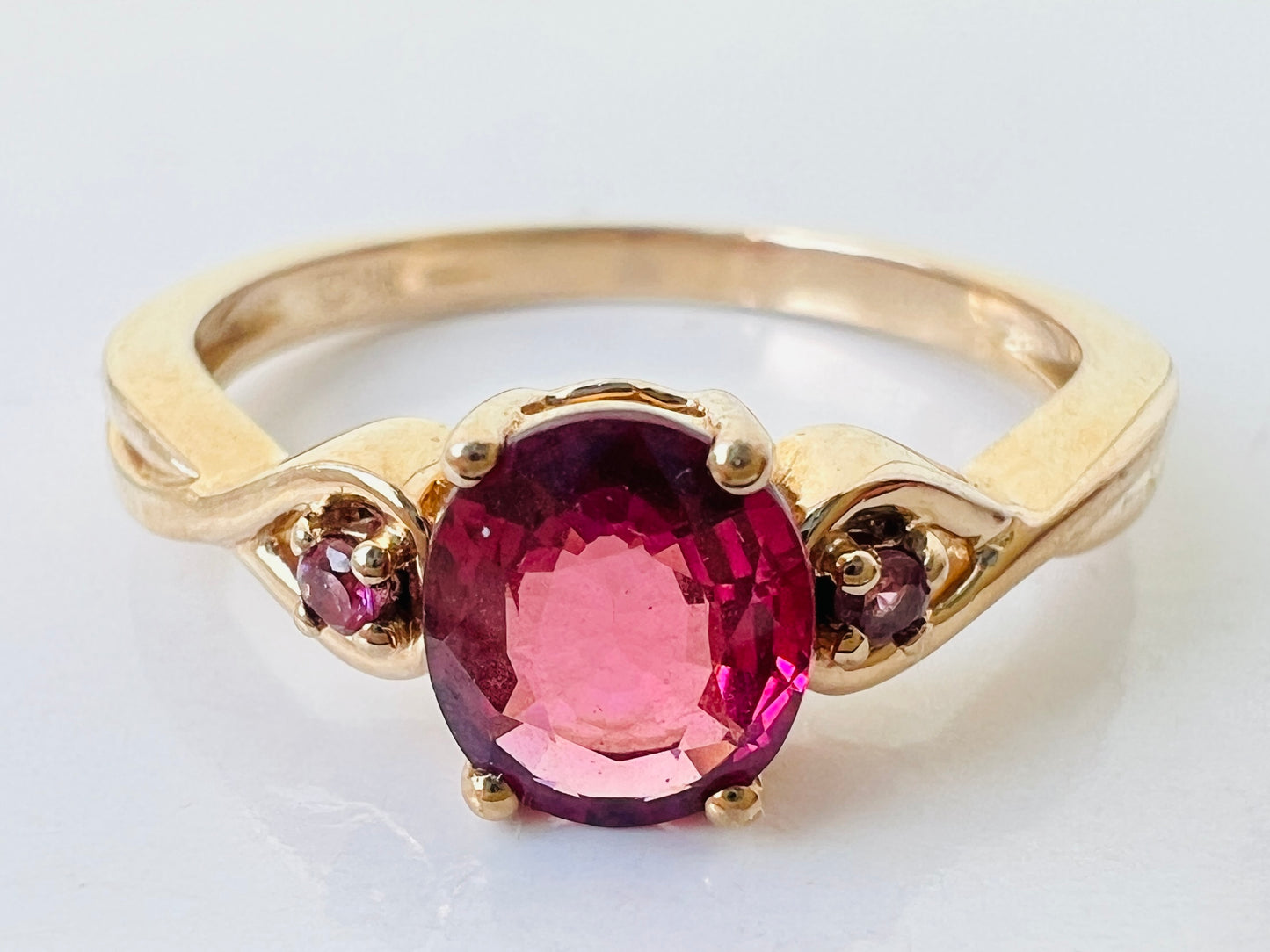 9ct Gold Pink Tourmaline Ring