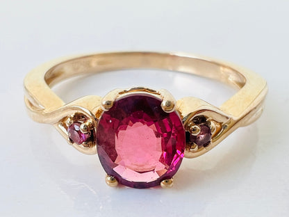 9ct Gold Pink Tourmaline Ring