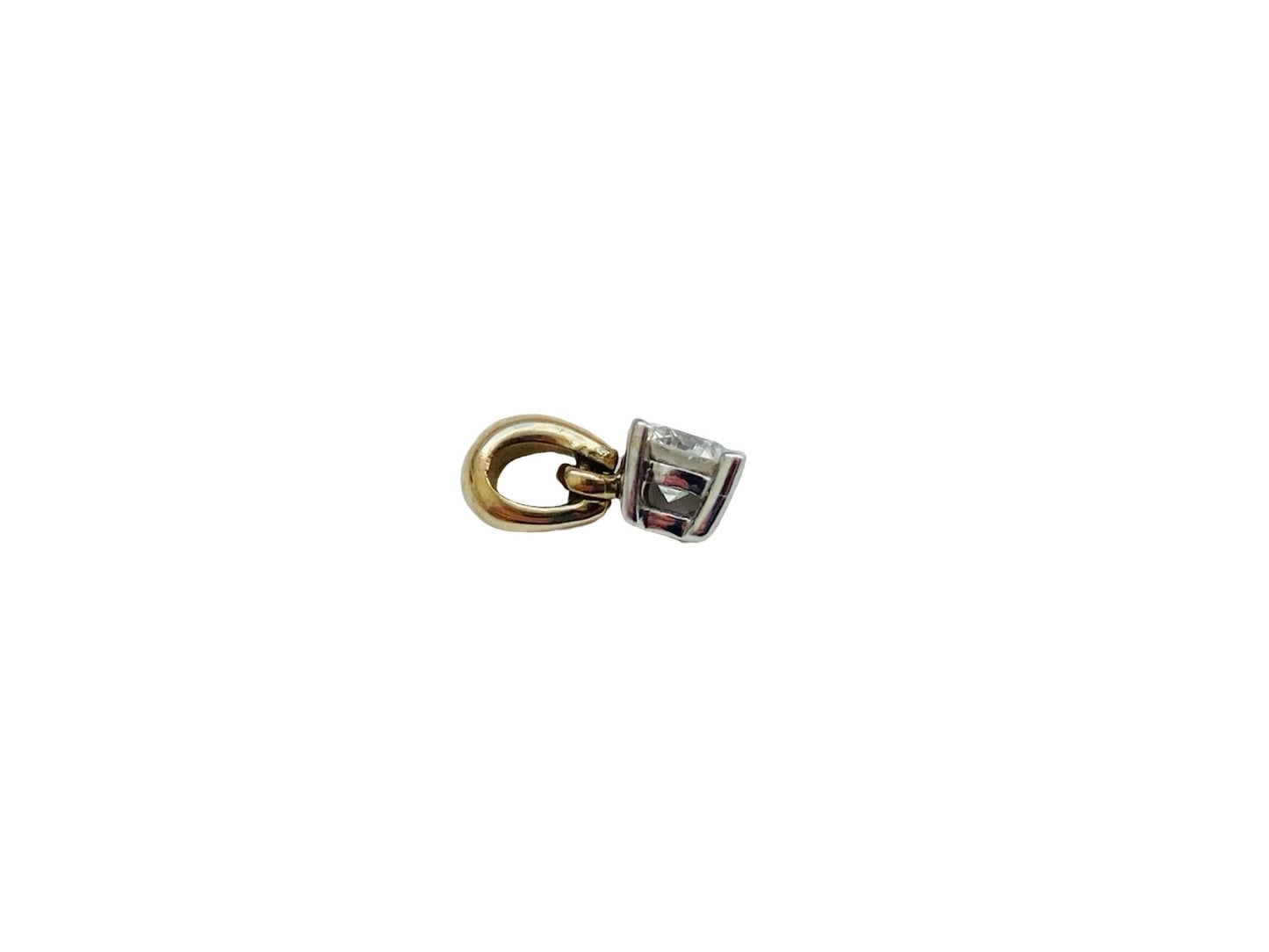 9ct Gold Diamond Solitaire Pendant