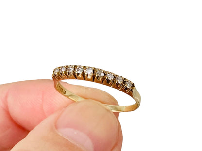 Vintage 9ct Gold Diamond Ring