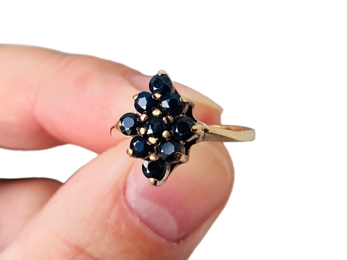 Vintage 9ct Gold Sapphire Ring