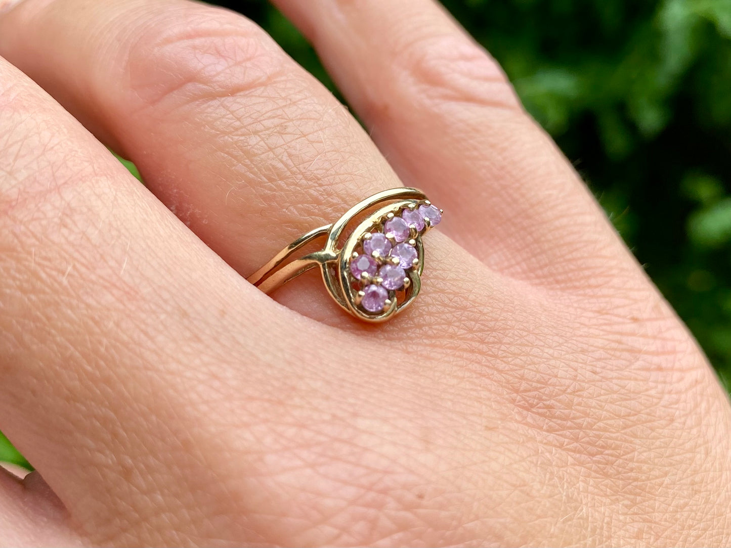 9ct Gold Pink Sapphire Ring