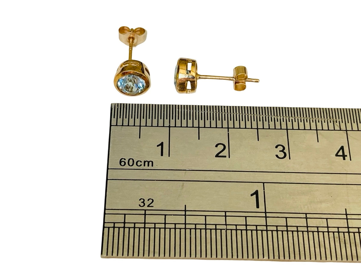 9ct Gold Topaz Earrings
