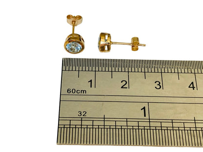 9ct Gold Topaz Earrings