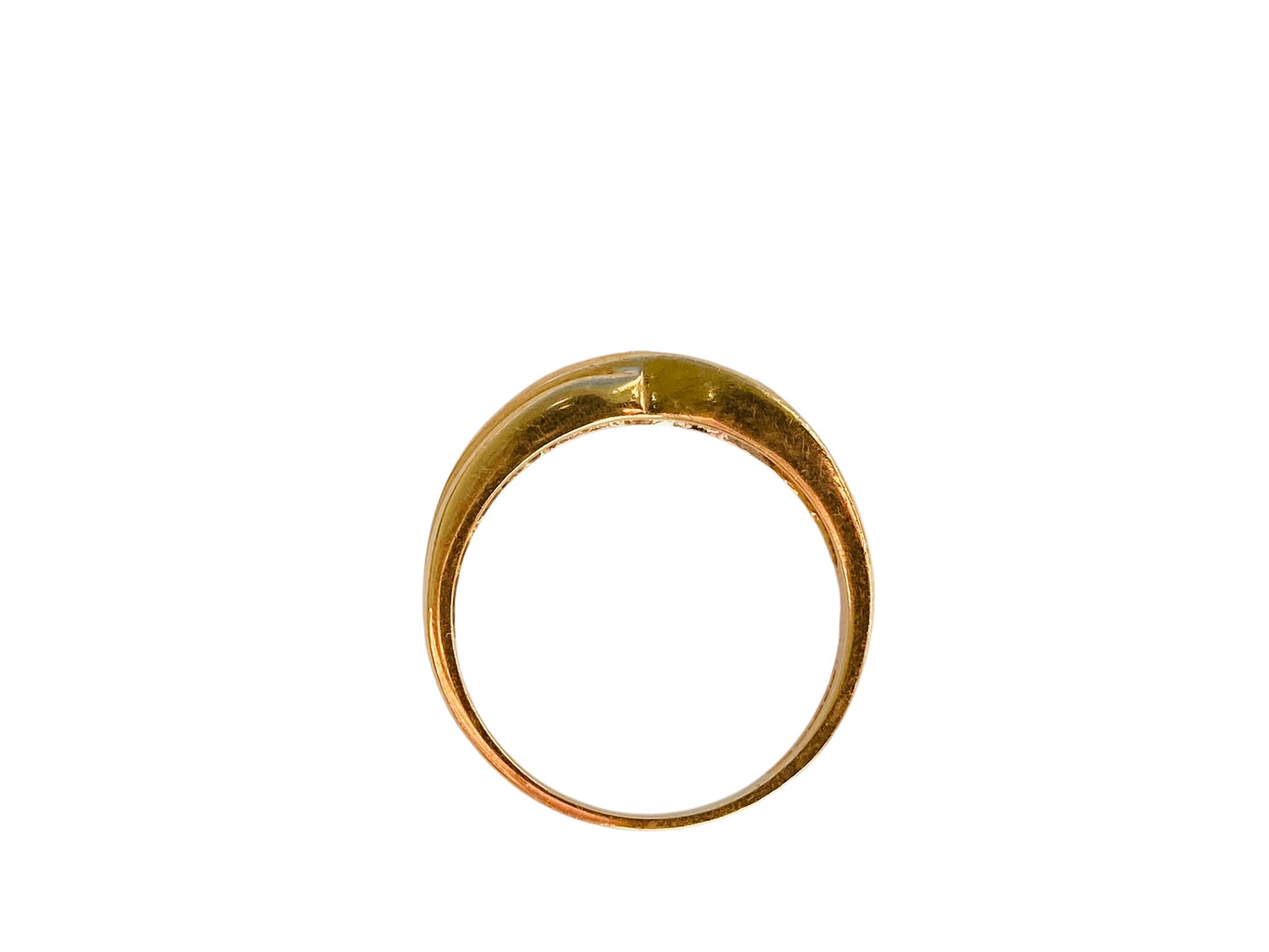 9ct Gold Emerald & Diamond Ring