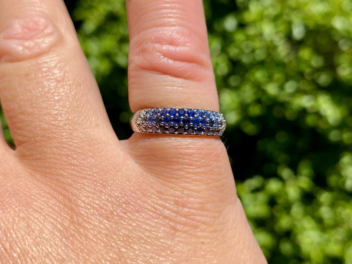 9ct Gold Sapphire & Diamond Ring