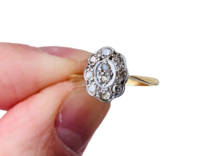 Antique 18ct Gold Diamond Ring