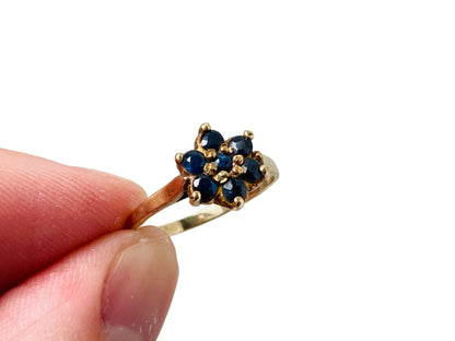 Vintage 9ct Gold Sapphire Ring