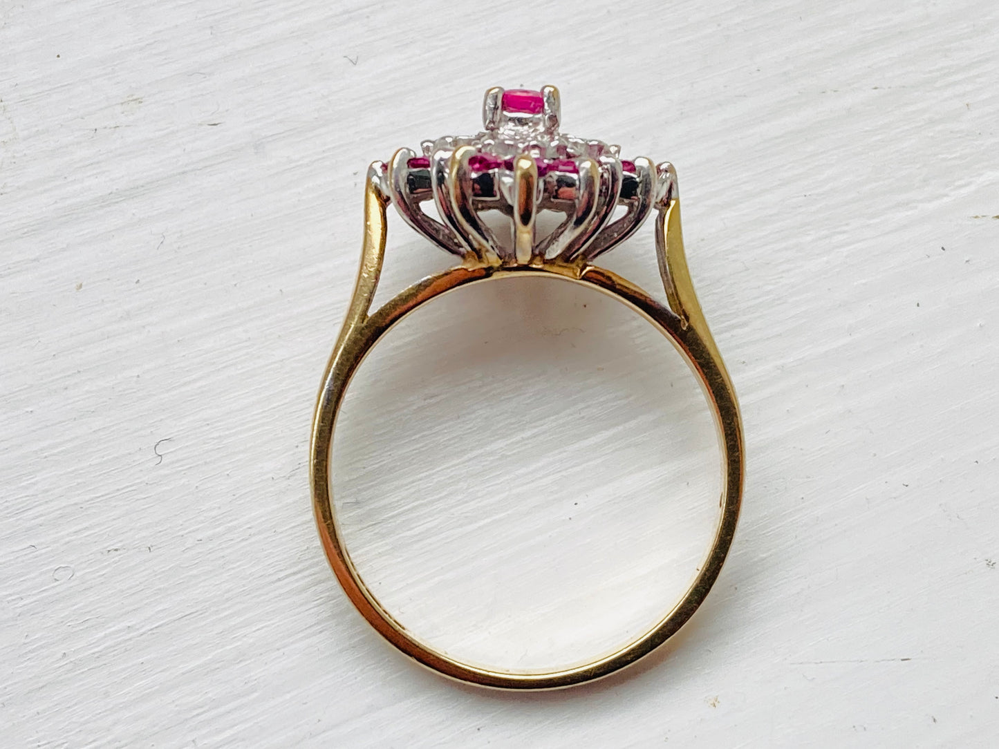 9ct Gold Ruby & Diamond Ring