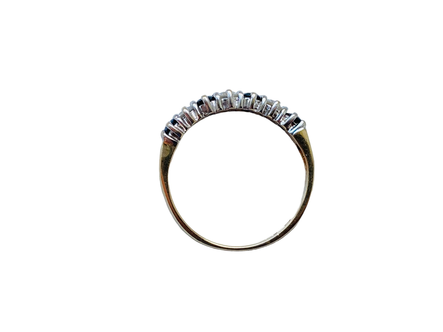 9ct Gold Sapphire & Diamond Ring