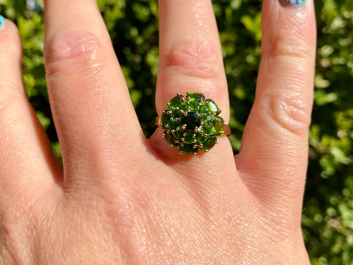 9ct Gold Diopside Ring