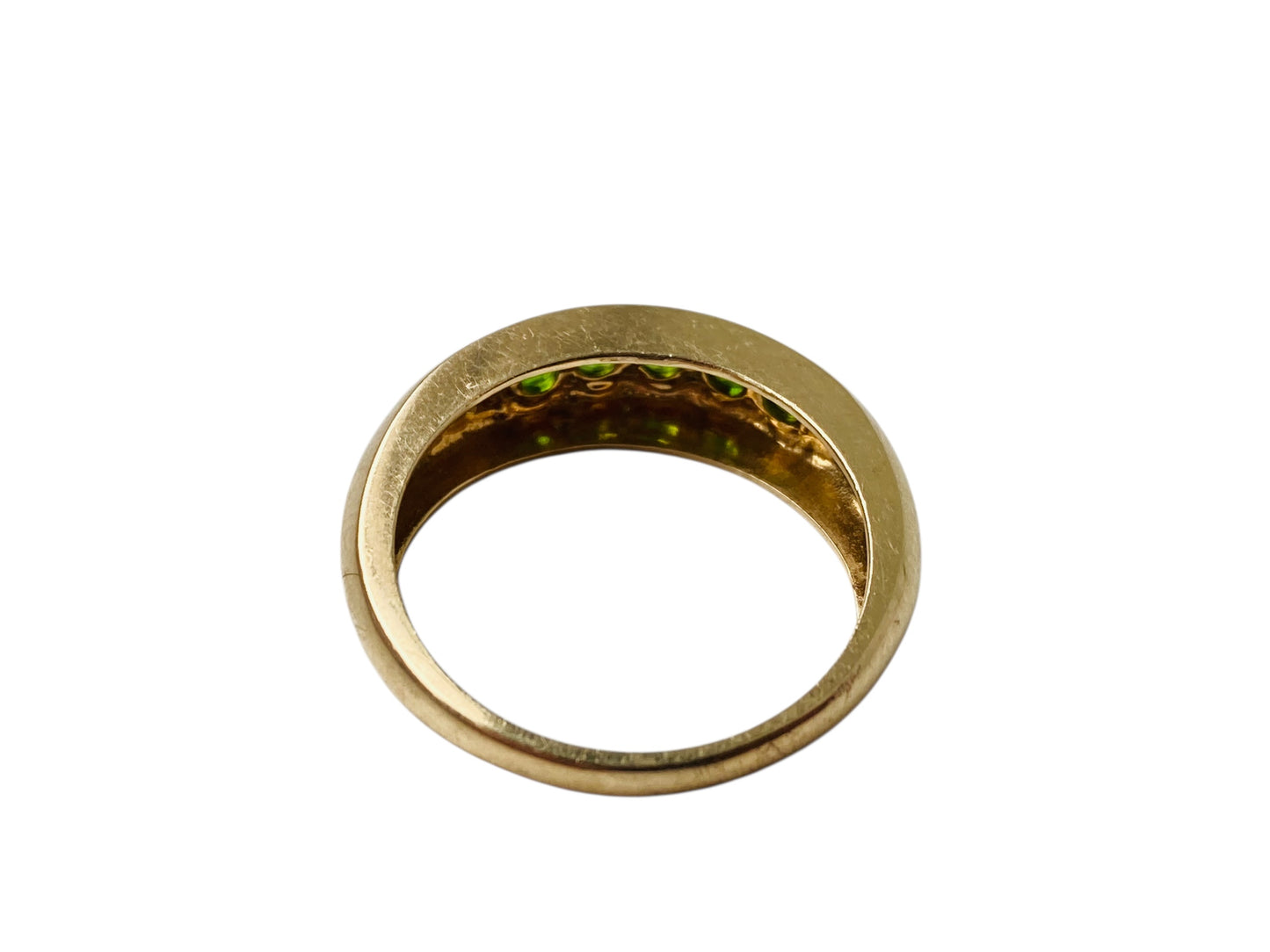 14ct Gold Diopside Dome Ring