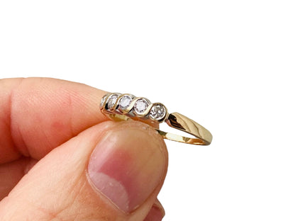 9ct Gold 0.25ct Diamond Five-Stone Ring