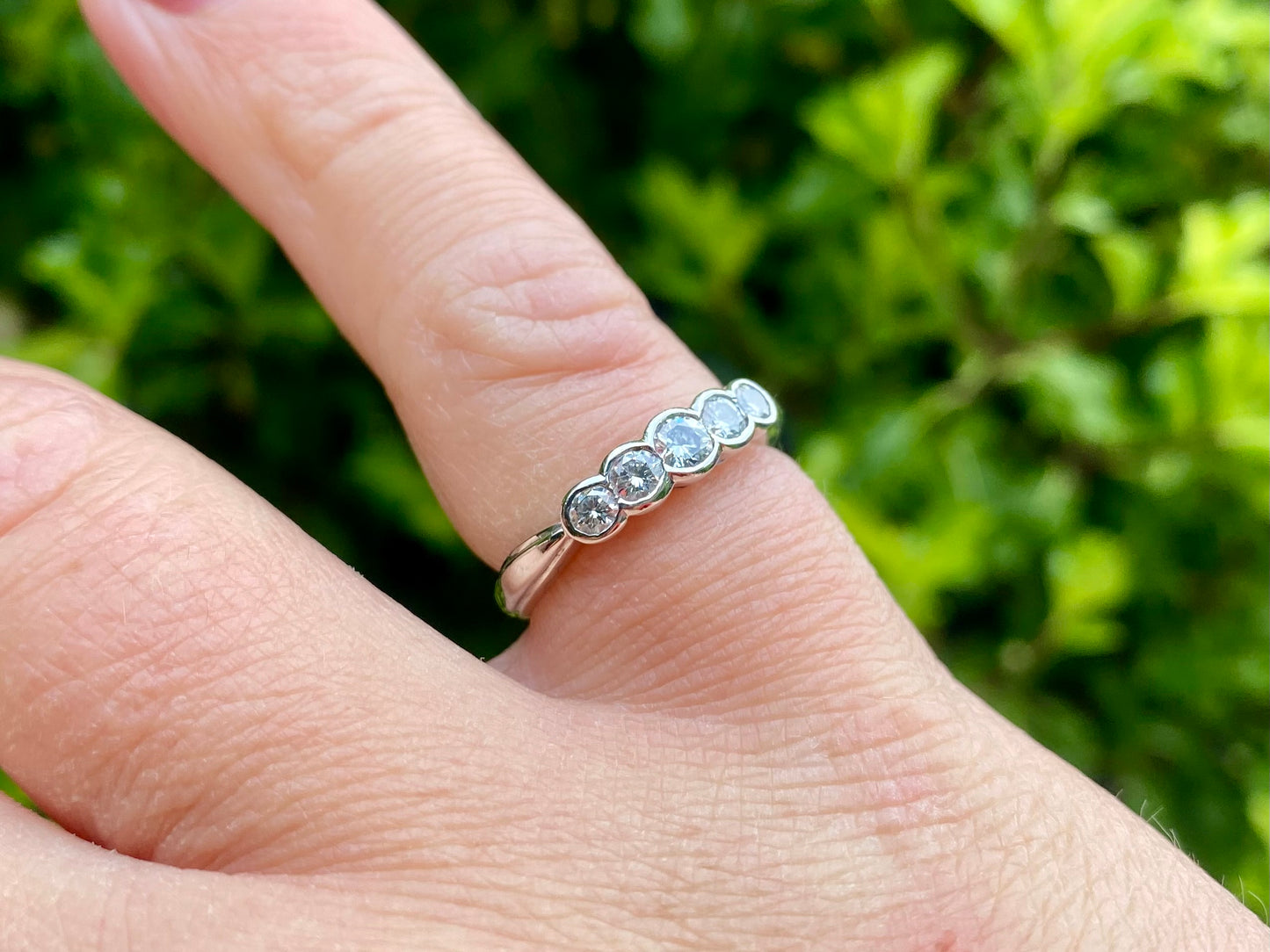 Vintage 18ct Gold Five-Stone Diamond Ring