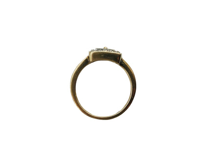 9ct Gold Multi-Coloured Sapphire & Diamond Ring