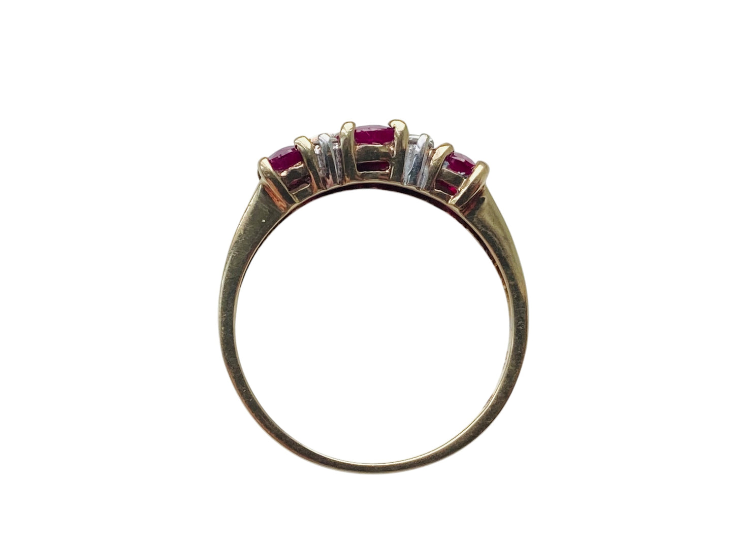 9ct Gold Ruby & Diamond Ring