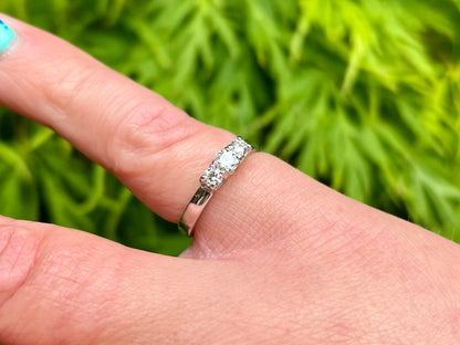 18ct Gold Diamond Trilogy Ring