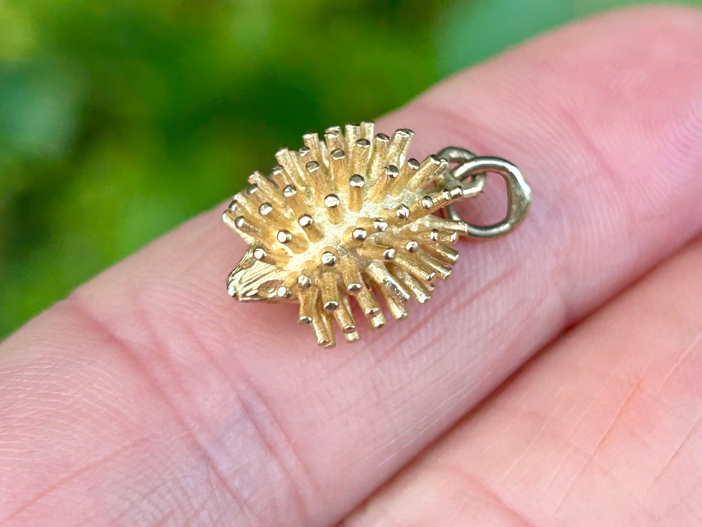 Vintage 9ct Gold Hedgehog Pendant or Charm