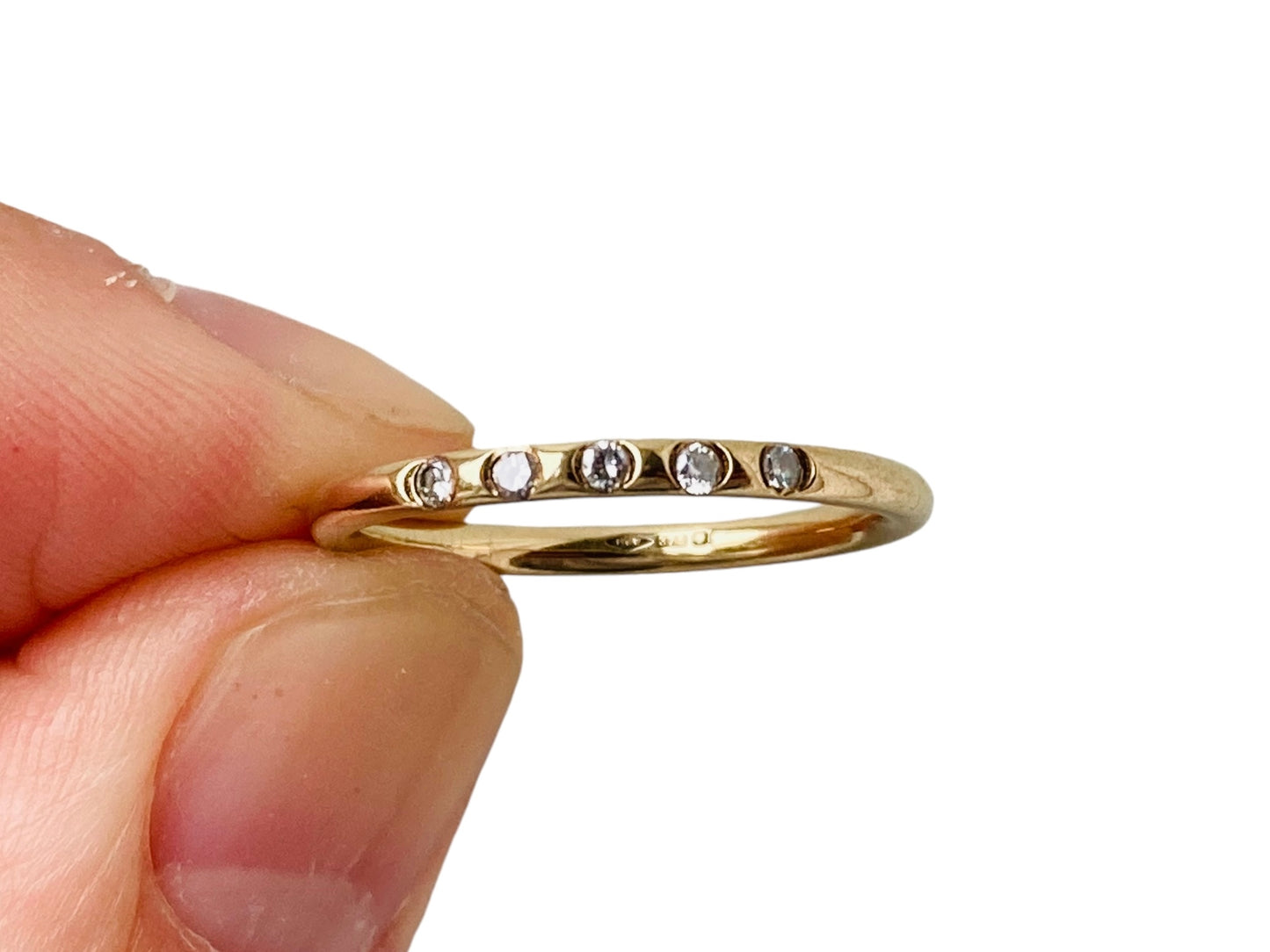 9ct Gold Diamond Band Ring