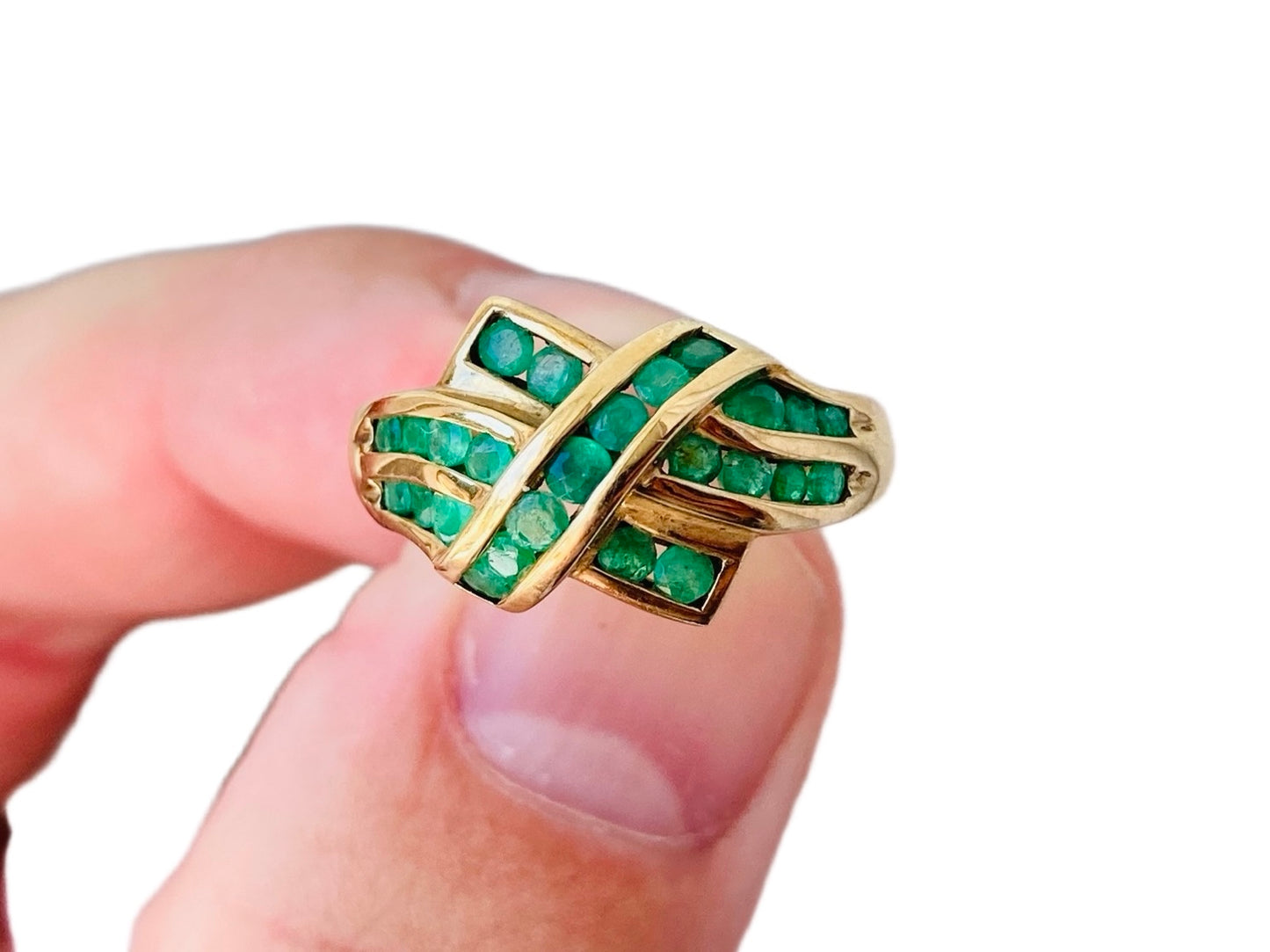 9ct Gold Emerald Ring