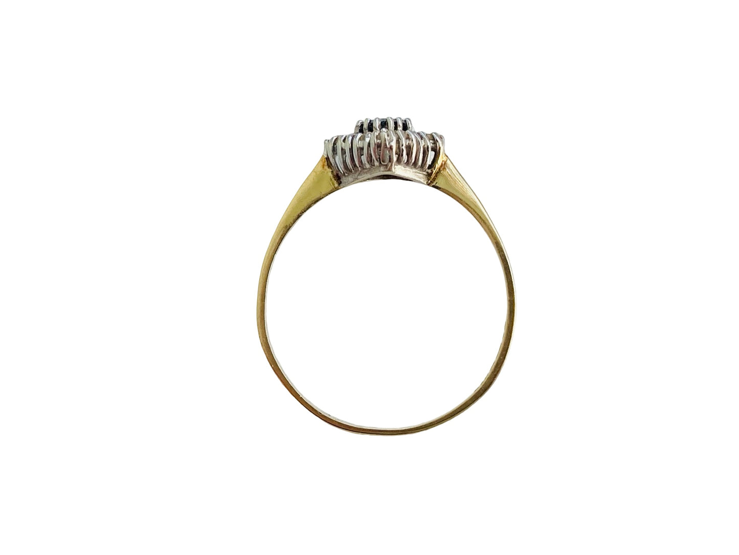 Vintage 9ct Gold Sapphire & Diamond Ring