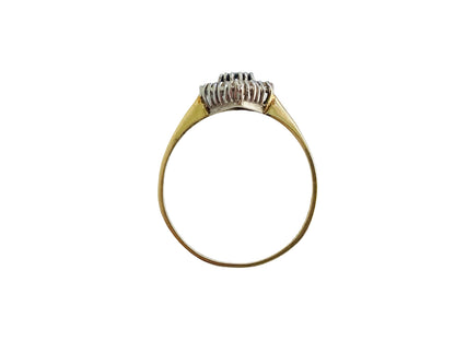 Vintage 9ct Gold Sapphire & Diamond Ring