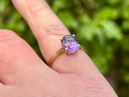 9ct Gold Amethyst Ring