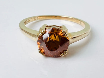 9ct Gold Orange Topaz Ring