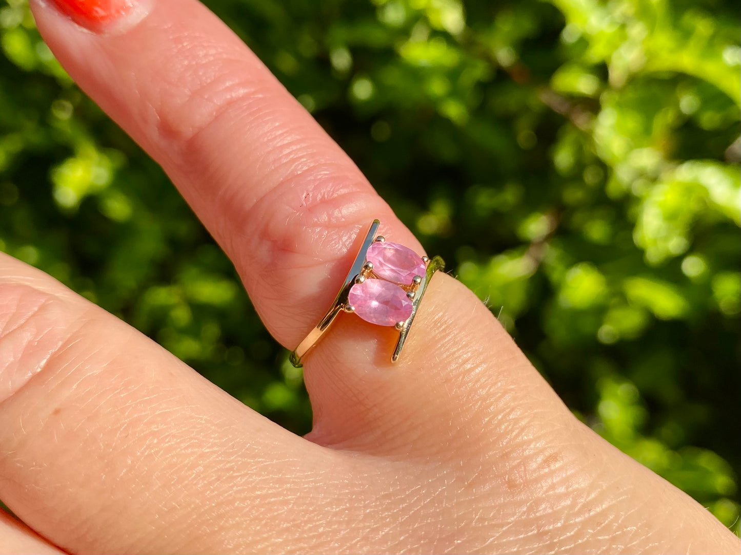 9ct Gold Pink Sapphire Ring