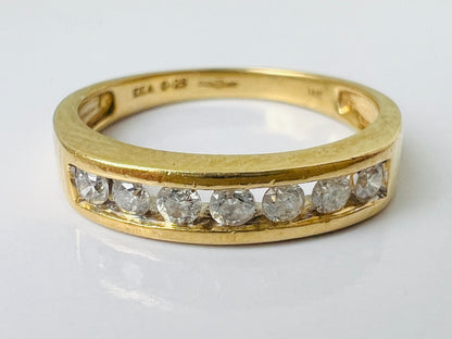 18ct Gold Seven-Stone Diamond Ring