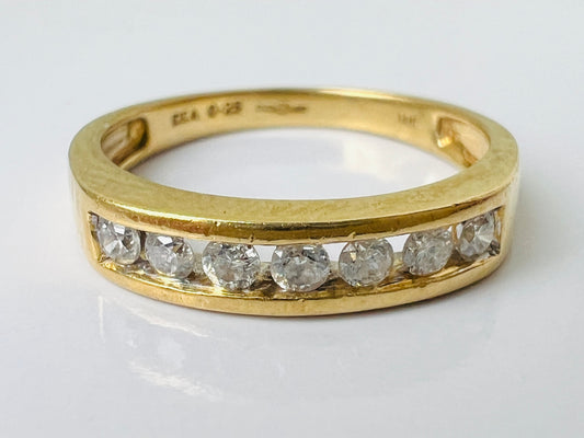 18ct Gold Seven-Stone Diamond Ring