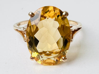 9ct Gold Citrine Ring