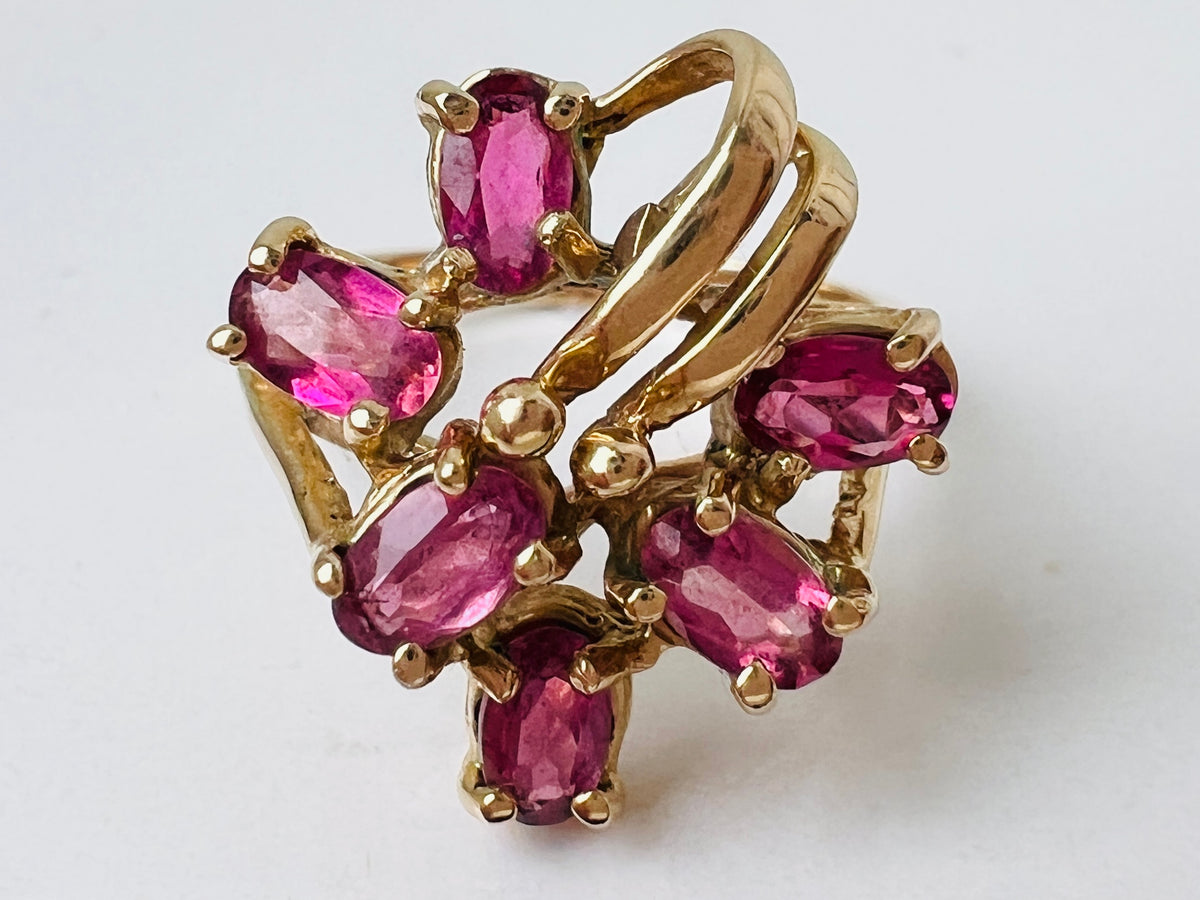 9ct Gold Pink Tourmaline Ring