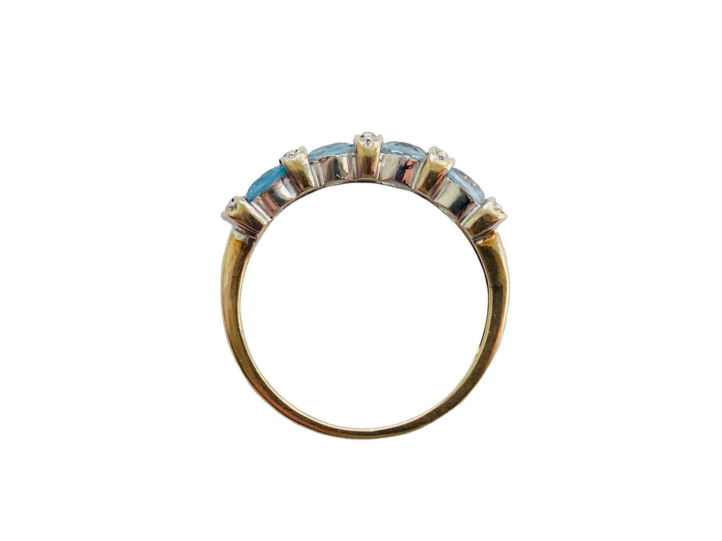 9ct Gold Topaz & Diamond Ring