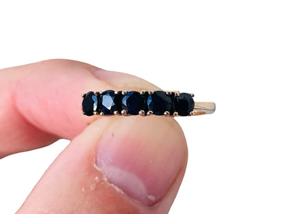 Vintage 9ct Gold Sapphire Stacking Ring