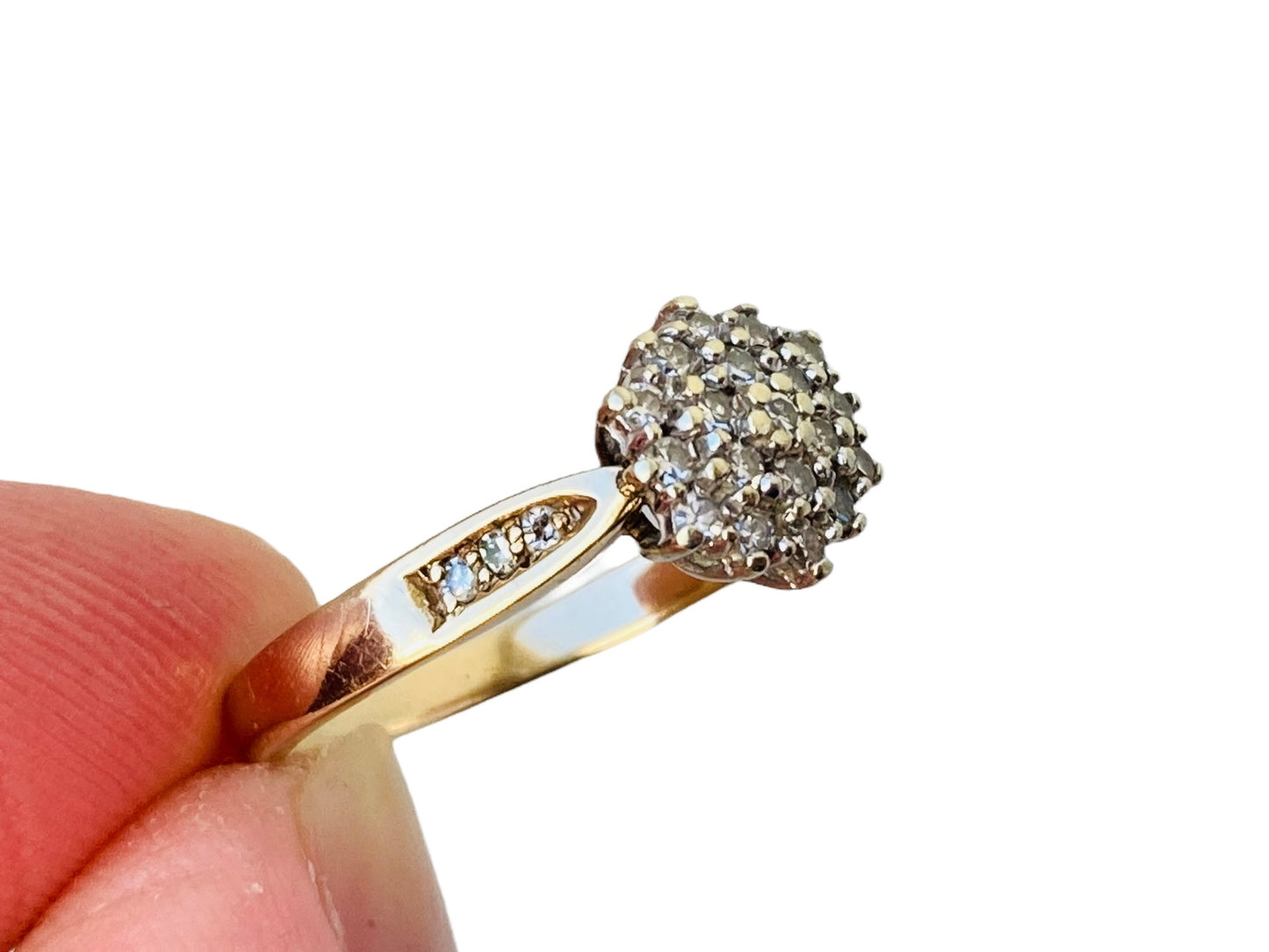 Vintage 9ct Gold Diamond Ring