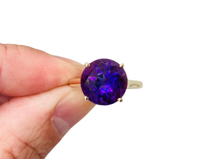 14ct Gold Amethyst Ring